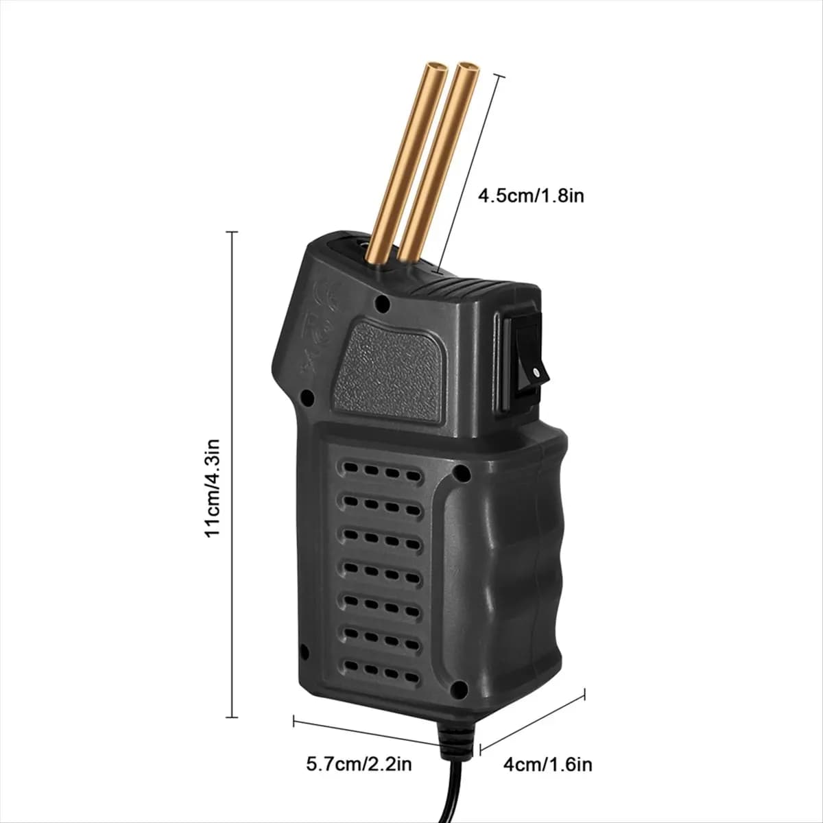[Greatitem]Plastic Welding Machine Plastic Welder 200Pcs Hot Stapler Bumpers Repair Kit,Car Bumper Repair Tools EU Plug
