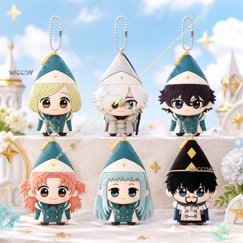 Set di Peluche Witch Hat Atelier Coco/Qifrey/Agott/Tetia/Richeh/Olruggio, Personaggi in Versione Q, Giocattoli Morbidi Imbottiti