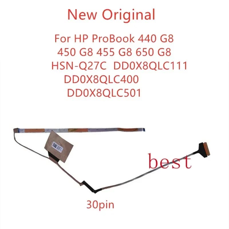 FORNew Originale LCD Del Computer Portatile LVDS EDP cavo Per HP ProBook 440 G8 450 G8 455 G8 650 G8 HSN-Q27C cavo schermo DD0X8QLC111 DD0X8QLC4