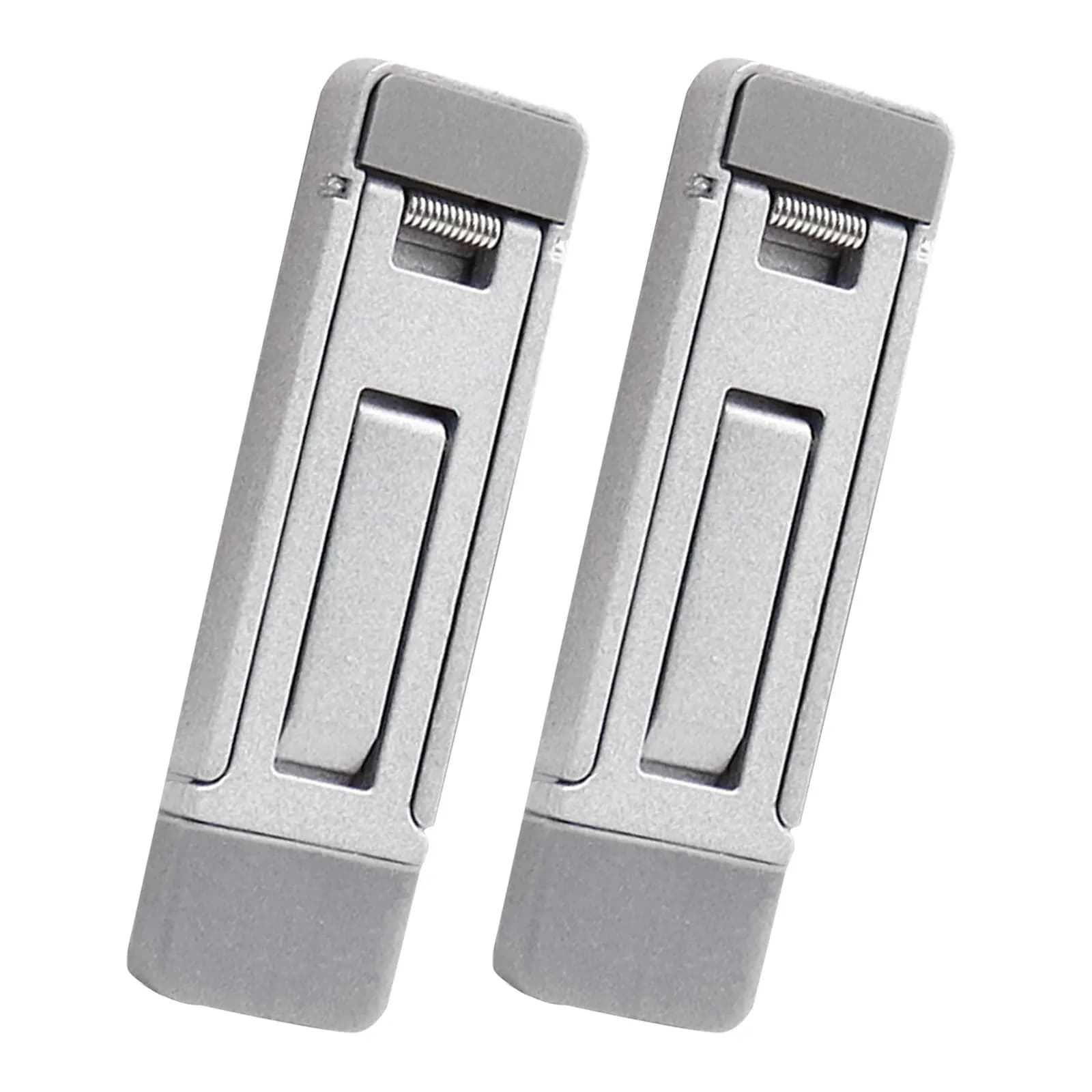 Supporto per tastiera portatile da 2 pezzi, compatto, in lega di zinco, pieghevole, regolabile, mini supporto rialzato per raffreddamento di laptop e desktop da ufficio