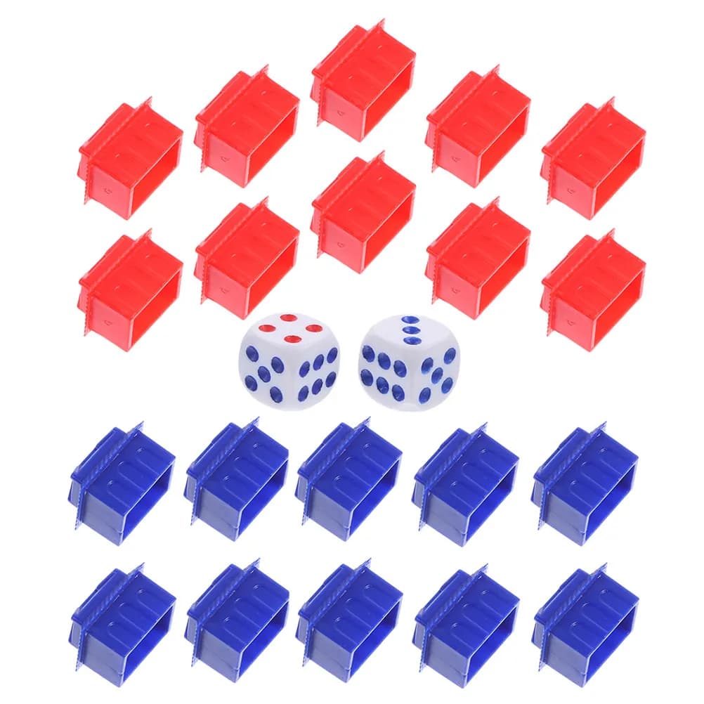 2 Set di Accessori Scacchi: Pezzi di Ricambio in Plastica a Forma di Hotel per Gioco di Scacchi Familiare e Divertente