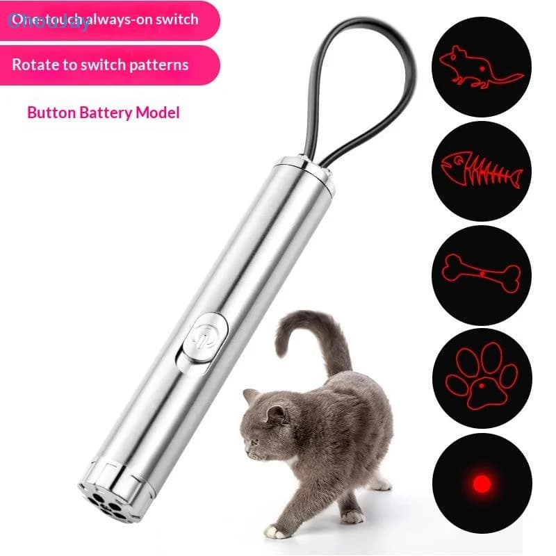 ♥Multi-pattern Laser Cat Teaser Pen Pet Toy with Infrared Always-on Switch