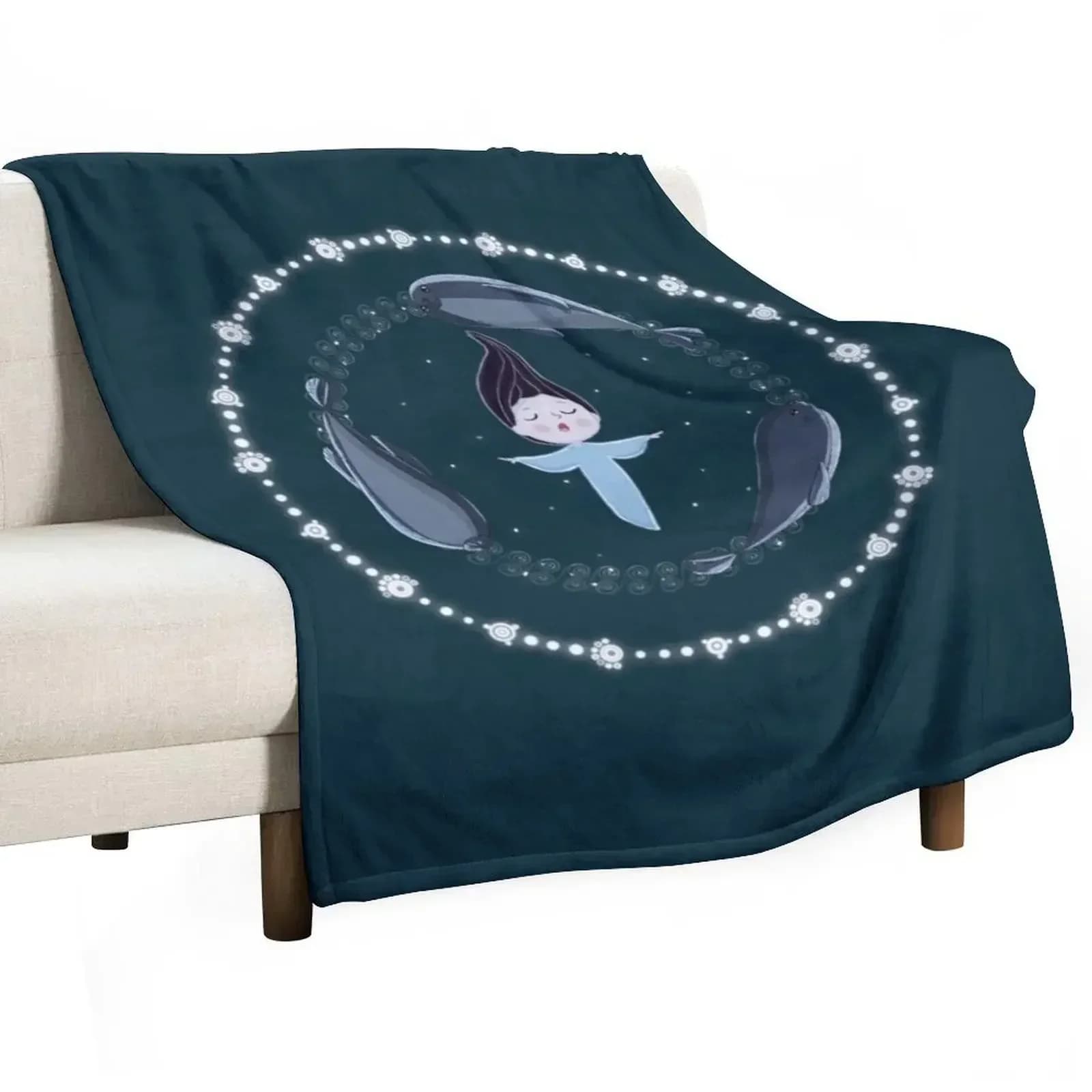 Song of the Sea Selkie and seals Throw Blanket heavy to sleep Travel Summer Beddings Furry Soft Big Sleeping Bag Blankets