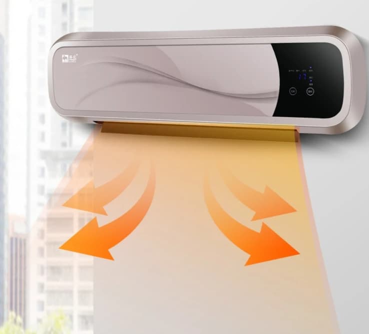 Riscaldatore da bagno a parete da 3000 W, riscaldatore elettrico PTC impermeabile con riscaldamento istantaneo, funzione timer di controllo della temperatura