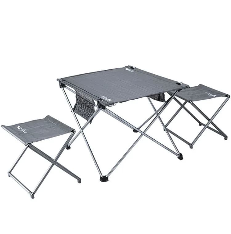 Brother Jiedeng BRS-T03 set leggero in tre pezzi, set da tavolo e sedia per scacchi portatili da campeggio pieghevole per picnic con guida autonoma