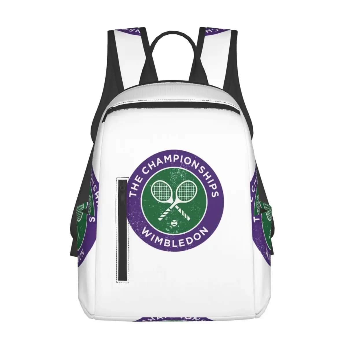 Tennis Championships Logo Print Backpack Large Capacity Children BookBag School Bag Shoulder Bags for Men Women