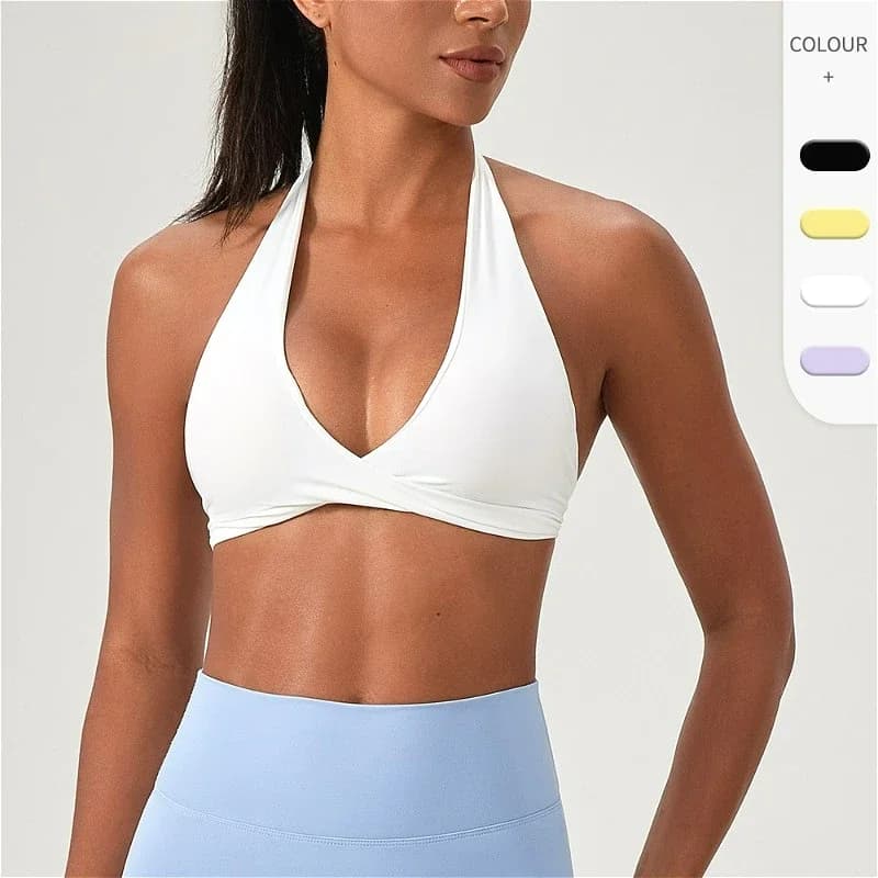 High Elasticity Yoga Bra Vest Beautiful Back Sexy Underwired Fitness Running Sportswear Slim Fit Workout Gym Clothes Women's bra