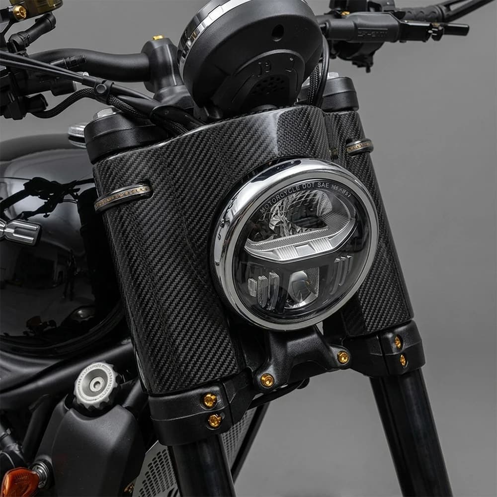 Pellicola Protettiva in Fibra di Carbonio 6D per Moto, Adesivo in Vinile PET Nero, Accessori Decorativi