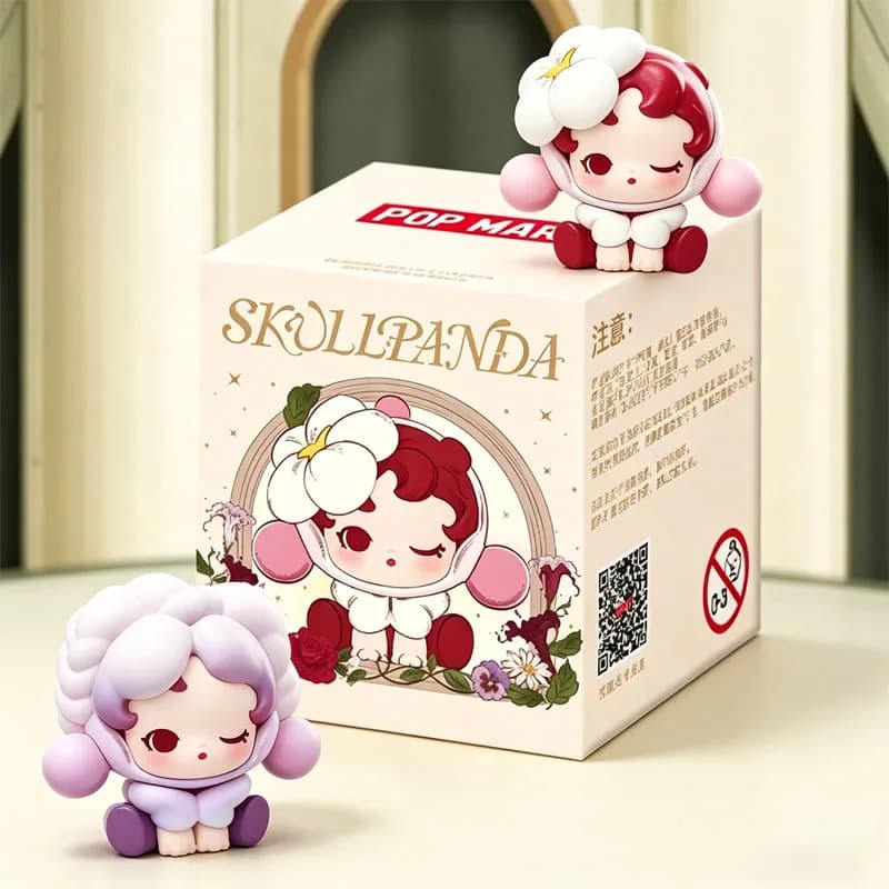 POP MART POP BEAN SKULLPANDA Petals In Four Acts Series Blind Box Sorpresa Mystery Box Action Figure da Collezione per Casa e Scrivania