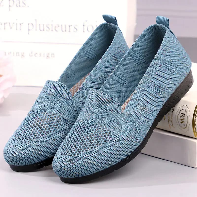 Nuove Sneakers da Donna in Rete Traspirante, Leggere, Comode, alla Moda, Casual, con Tacco Piatto, Versatili