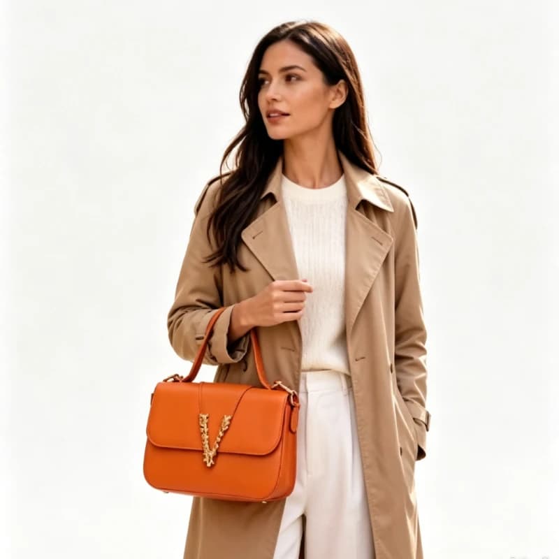 Minimalist Fashionable Diaper Bag Original Retro Leather Shoulder Bag High-End Casual Clutch For Ladies Large Capacity
