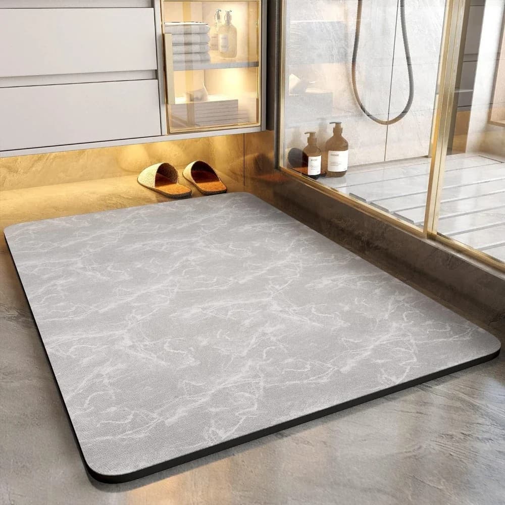 Nordic Style Diatomaceous Earth Bath Mat Super Absorbent Non Slip Bathroom Floor Mat Shower for Bathroom Entrance Home Decor