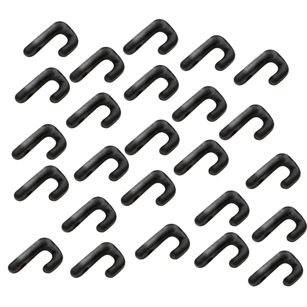 Gancio a J in nylon per kayak, accessori per fissaggio con corda elastica per canoa, tavola da paddle e attrezzatura nautica