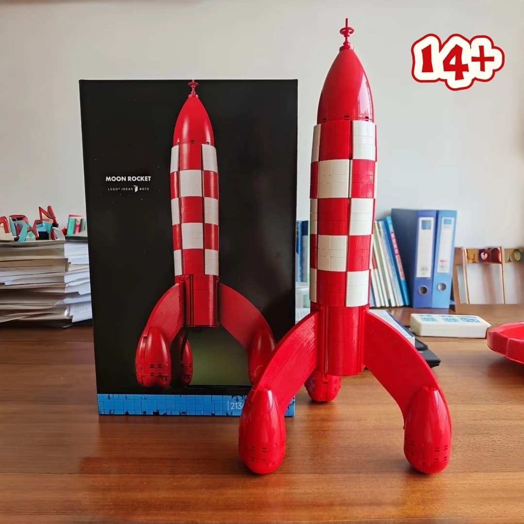 1283pcs New Moon Rocket Model Building Blocks DIY Creative Ideas Anime Assemble Construction Toy Birthday Christmas Gifts
