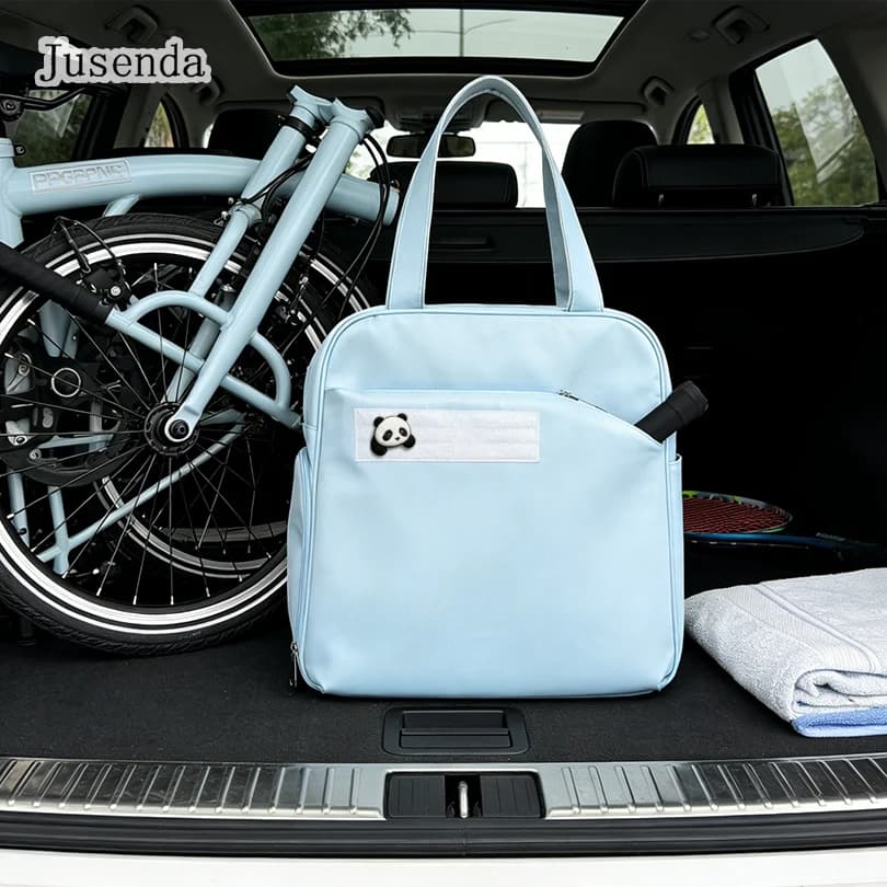 Sports bag for pickleball rack for two rackets Macaron Colors Fitness backpack for tennis with shoe compartment
