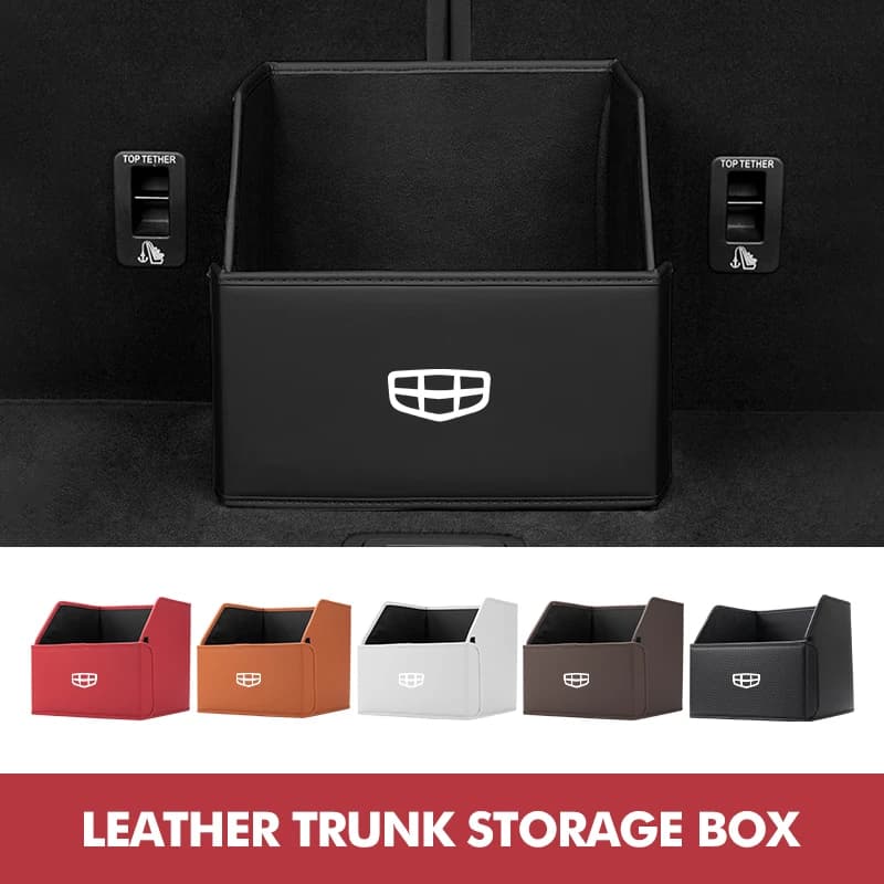 For Geely Car Trunk Storage Box Multiuse Portable Storage Organizer Tools Accessories Manjaro Coolray gx3 Geometry C Emgrand