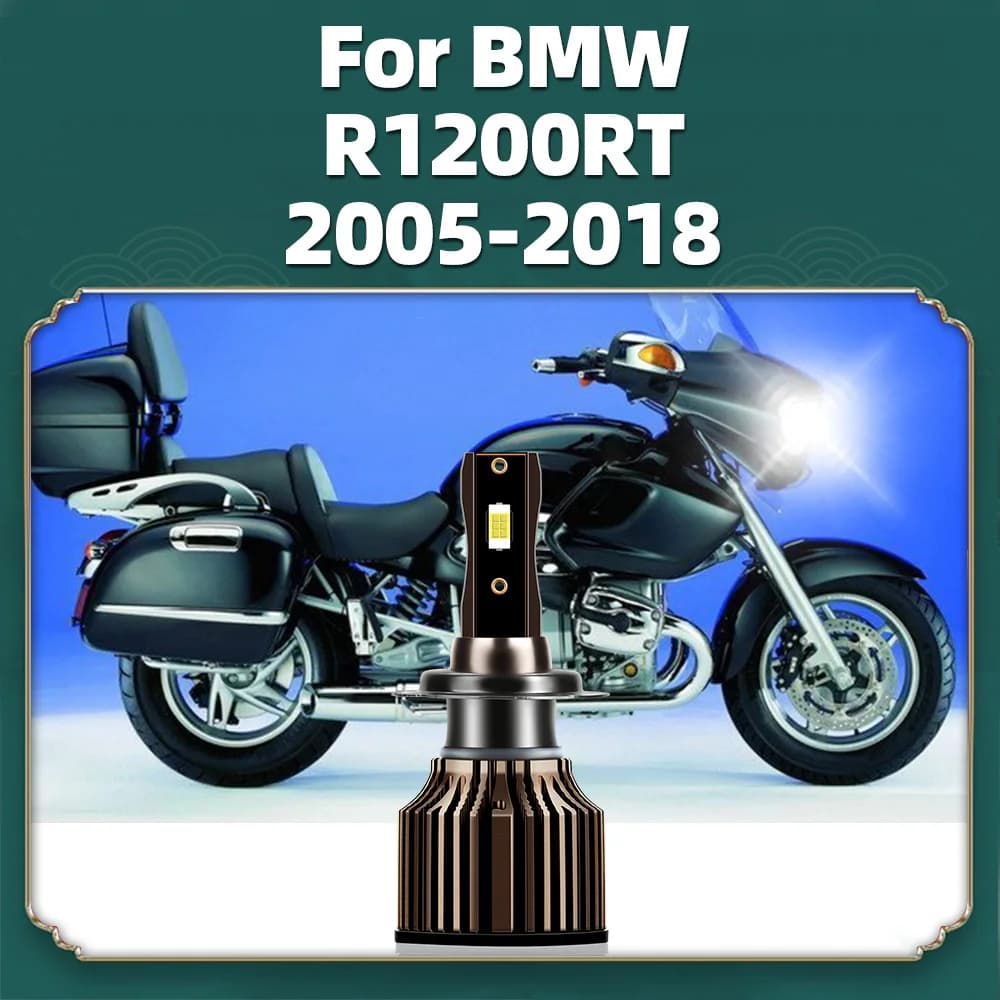 Per BMW R1200RT 2005-2012 2013 2014 2015 2016 2017 2018 moto 10000LM LED lampadina faro 6500K CSP Turbo diodo faro 12V