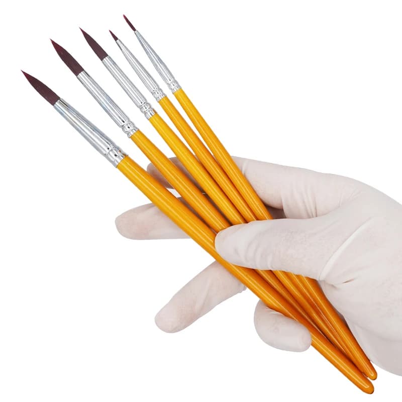 5 pz/set Dentale Porcellana Pennello Penna Per Attrezzature Da Laboratorio Dentale Smalto Dentale Pennello Penna Ceramica Porcellana Pennello Penna Strumenti Tecnico