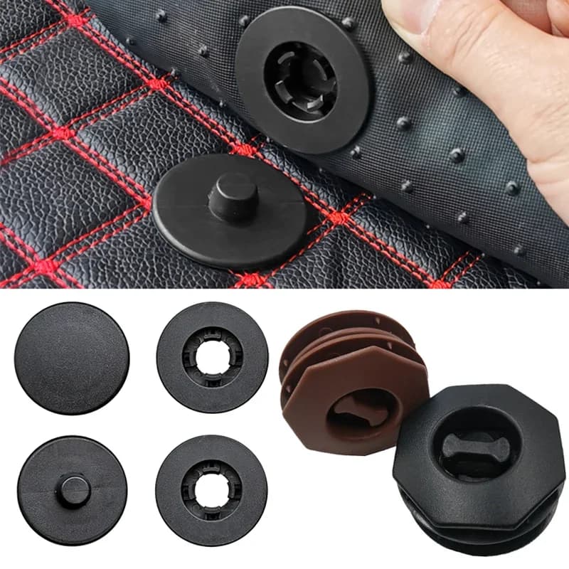 4 pcs car mat clip retention support knobs fixing clamps for mats non-slip fixing buckles for mats interior accessories car