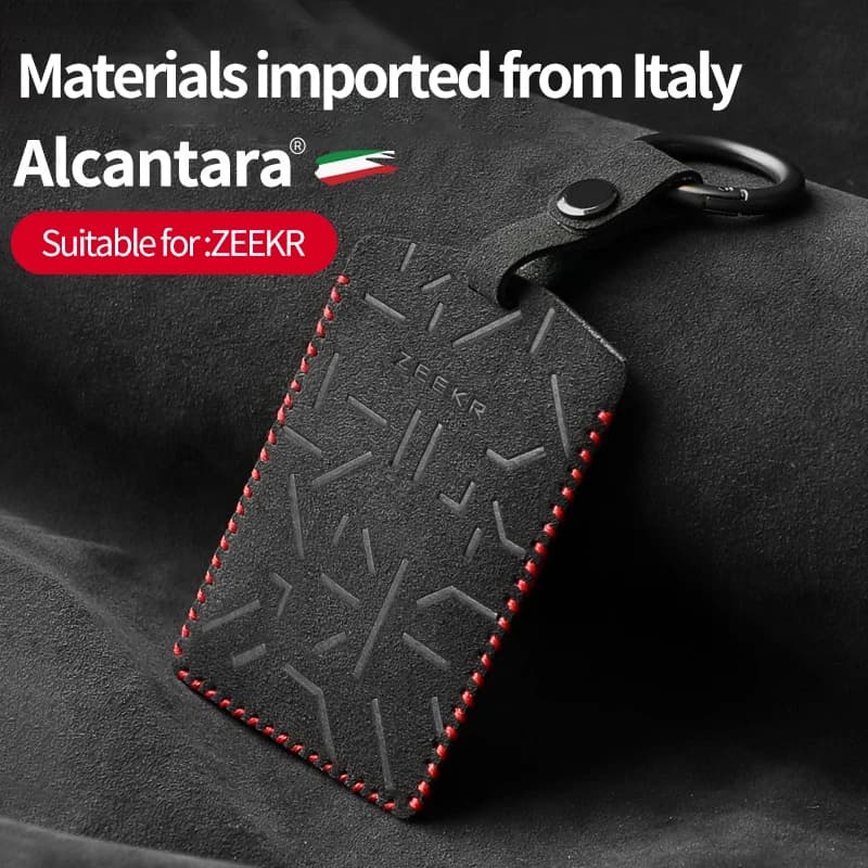 Portachiavi per auto NFC Card Protection Card Cover Alcantara Suede adatto per zeekr 001 009 zeekr X 007 Key Cover accessori