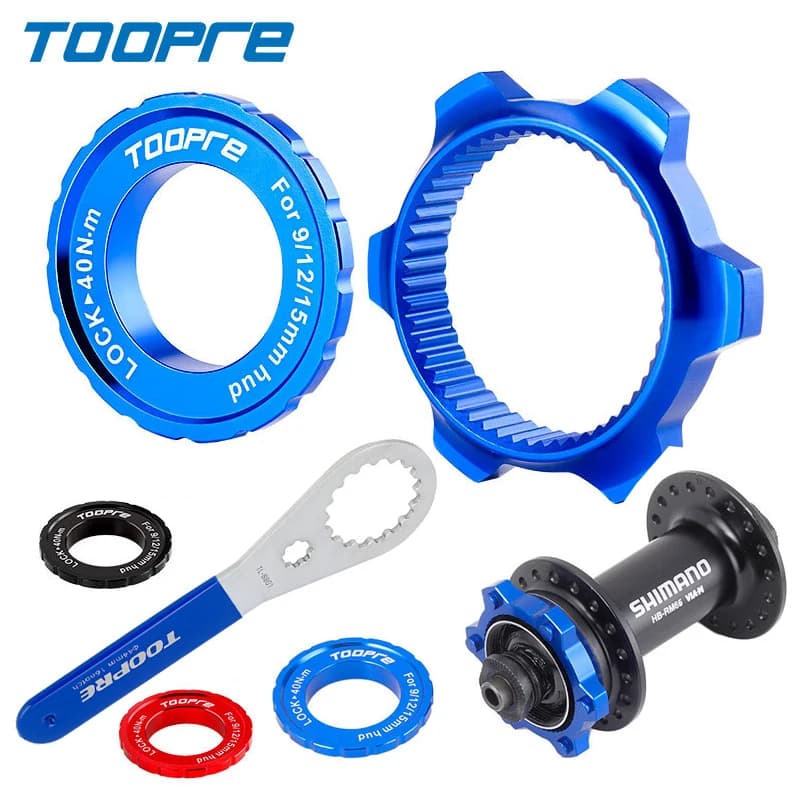 Freno a disco bici Centerlock a 6 bulloni Adattatore rotore a 6 fori Chiave inglese Distanziatori di conversione blocco centrale mozzo bicicletta 44mm