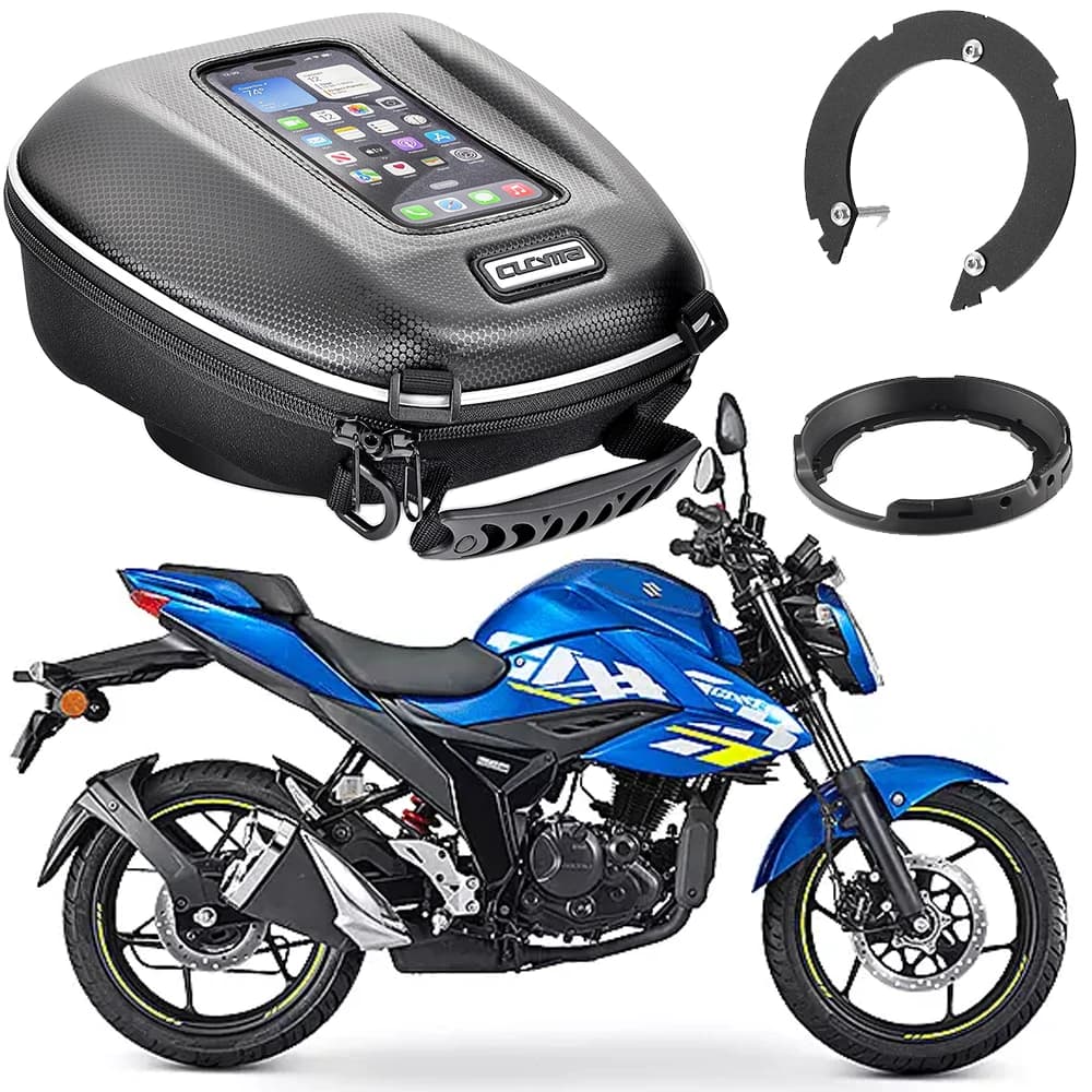 Borsa da Serbatoio con Chiusura Rapida per Moto, Zaino da Corsa per SUZUKI GSF 650/1250 Bandit GSX650F SV650 SV1000 Gladius 650 Gixxer 150