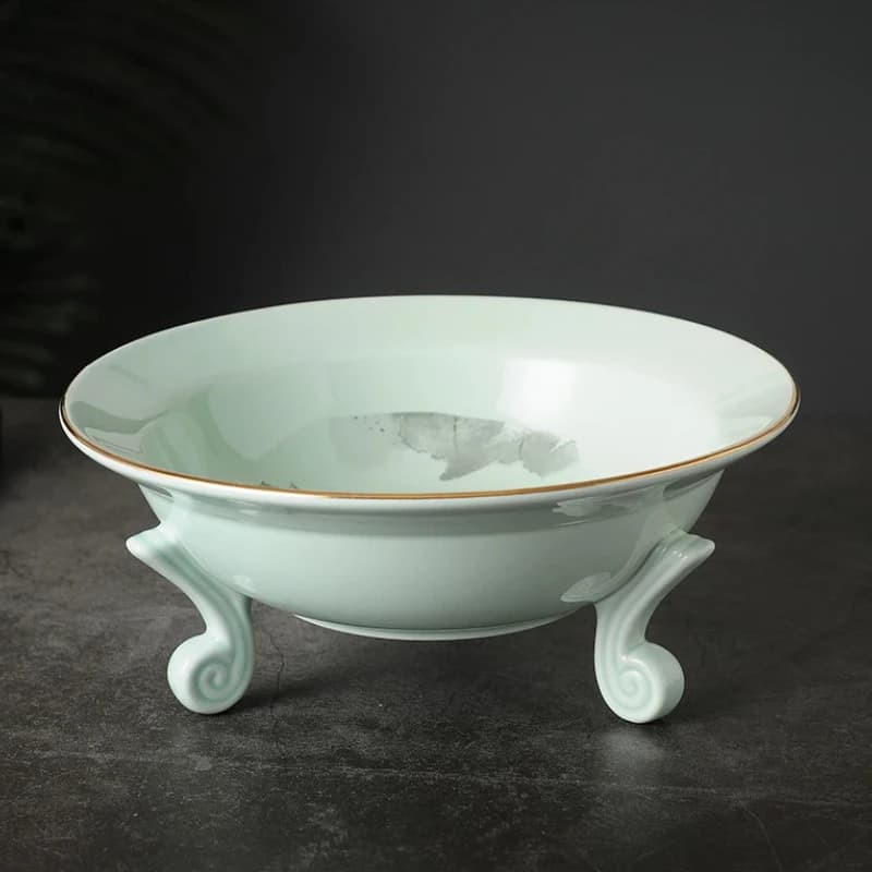Set di Stoviglie in Ceramica - Piatti Rotondi, Ciotola per Insalata, Vassoio per Snack, Piatto per Frutta Secca, Piatto per Frutta e Piatti Decorativi