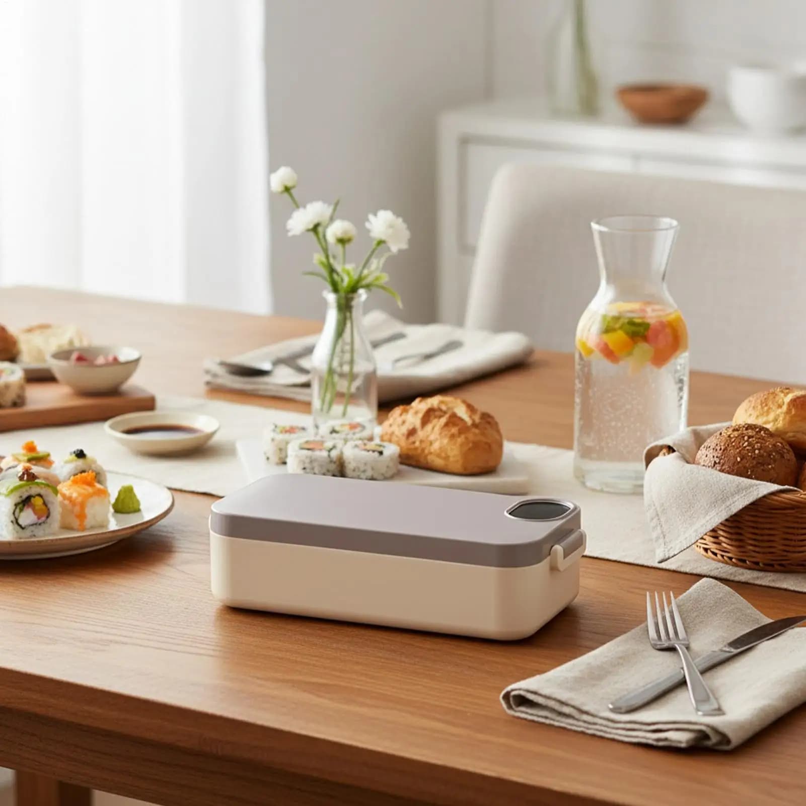 Lunch Box elettrico per adulti Contenitore per il pranzo elettrico portatile compatto ricaricabile con contenitore in acciaio inossidabile per bambini