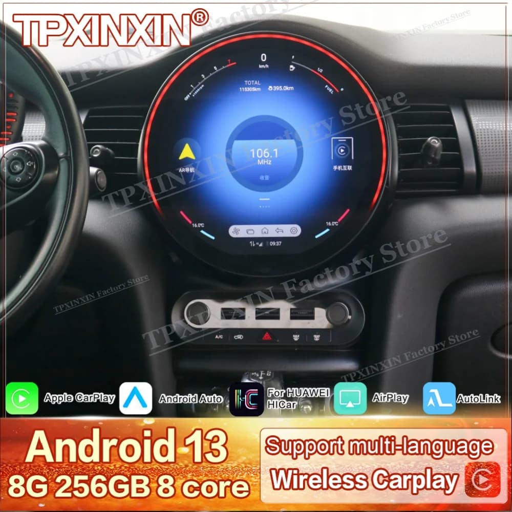 11.8 In Qualcomm Radio Android For Mini F55 F56 F57 2015~2022 Multimedia GPS Navigation Stereo Car Intelligent System Head Unit
