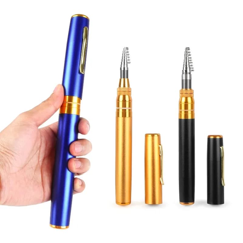 Mini fishing rod Fishing accessories Mini outdoor portable pen Fishing rod with telescopic pocket pen