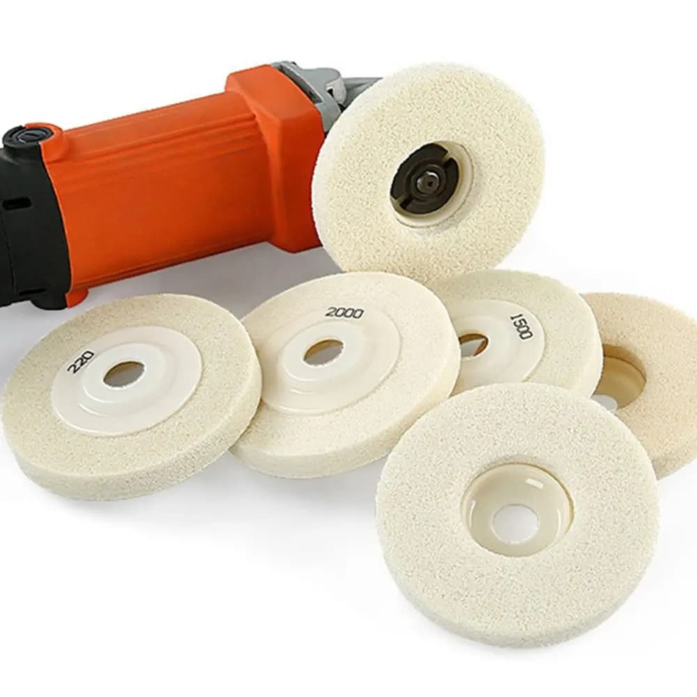 1 Pezzo Disco Abrasivo in Fibra di Spugna da 4 Pollici, Grana 60-3000, Disco per Levigatura in Fibra di Nylon per Lucidatura di Marmo, Granito, Quarzo e Pietra