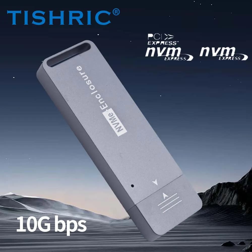TISHRIC 10Gbps SSD NVME M2 Custodia per disco rigido esterno da M.2 a USB3.1 Tipo A Custodia SSD a protocollo singolo per disco rigido da gioco 2242