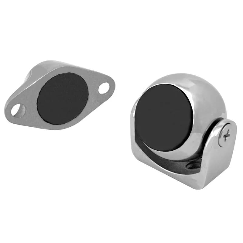 316 Stainless Steel Round Door Stopper Holder for Boat RV Motorhome Marine Cabinet