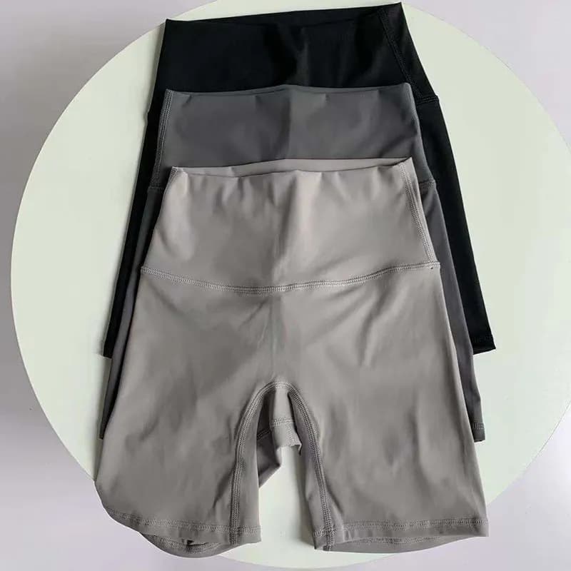 Pantaloncini Yoga Donna a Vita Alta Effetto Nudo 5/1 Senza Linea Visibile Asciugatura Rapida per Fitness
