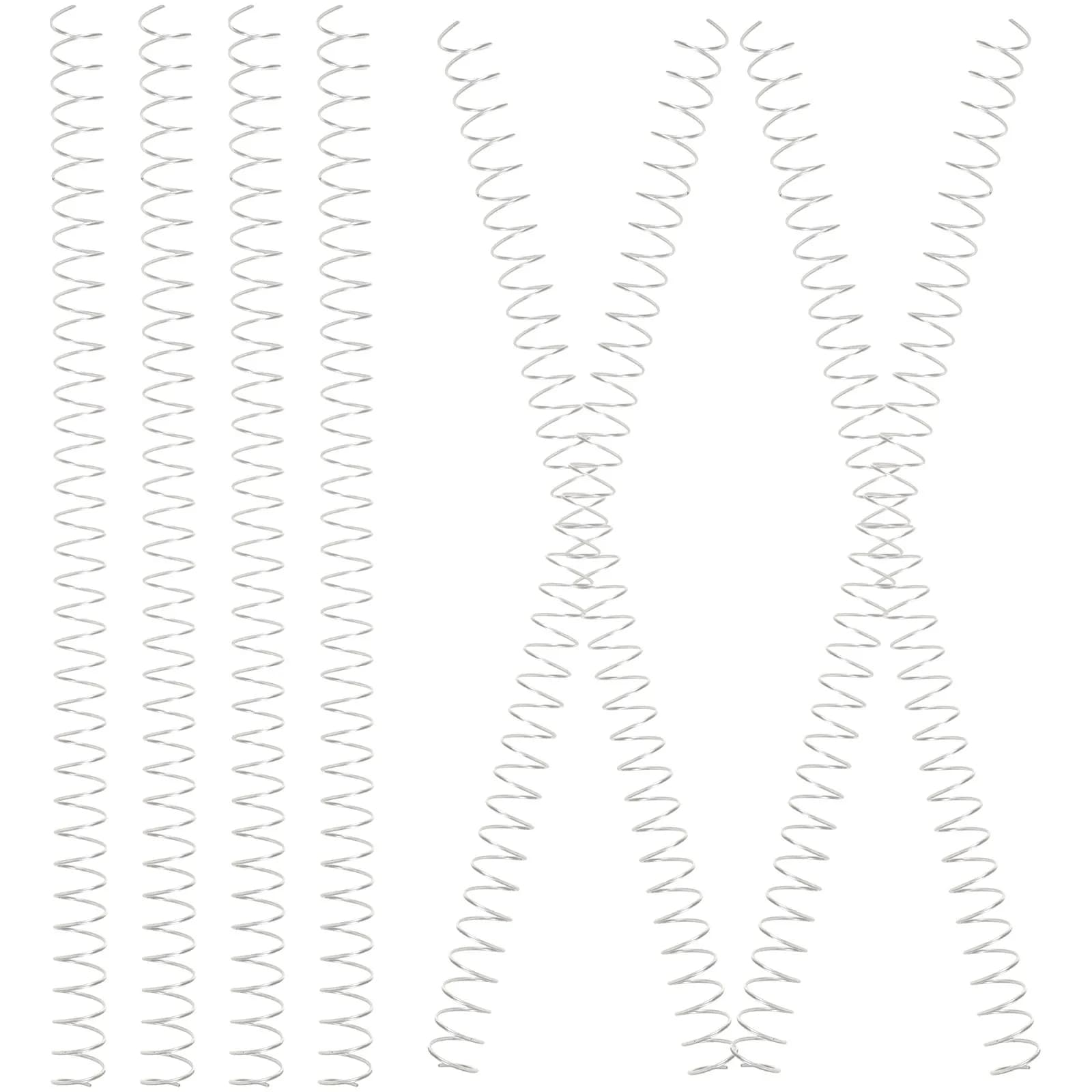 10 Pezzi Anelli a Spirale in Metallo per Rilegatura Quaderni, Calendari, Planner, Scrapbook e Organizer