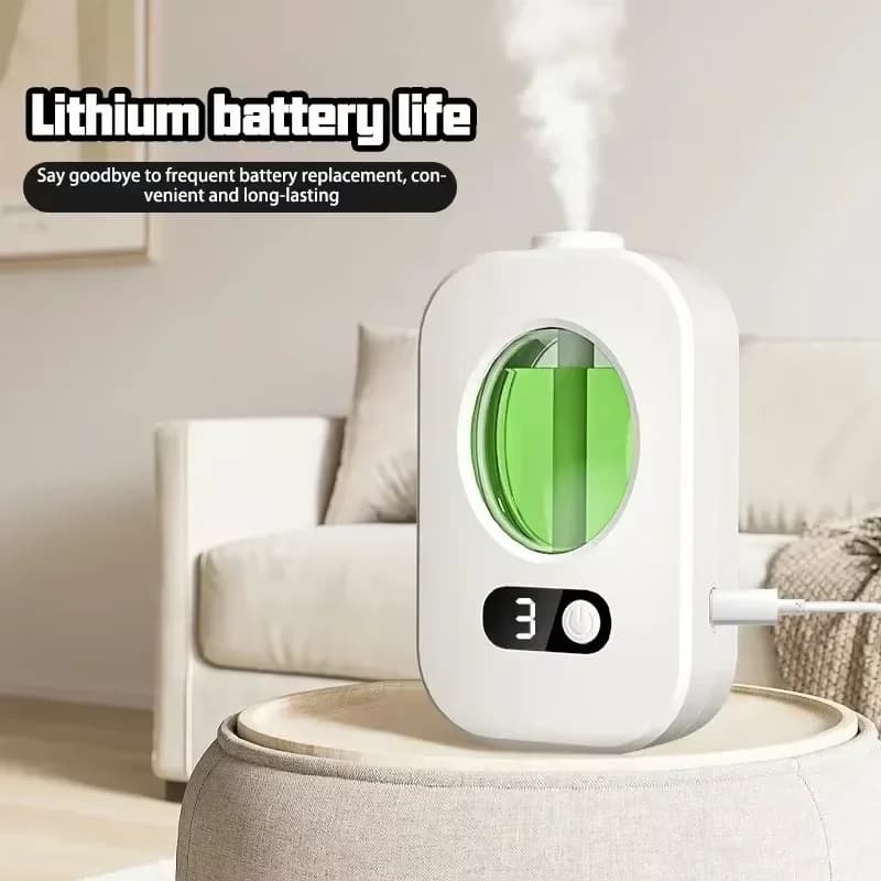 Umidificatore con Funzione Timer, Diffusore USB per Aromaterapia, Atomizzatore da Tavolo