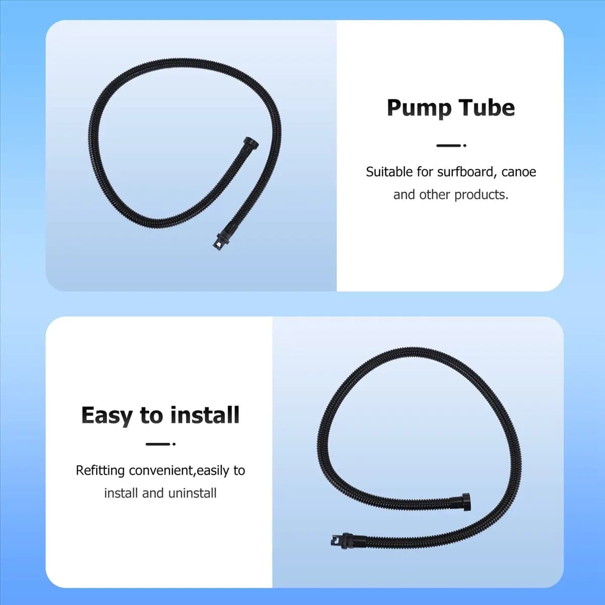 【STOCK】Electric Air Pump Soft Inflation Tube ,Hand Pump for Paddle Board Pump Inflatable Boat Kayak Pump Accessory