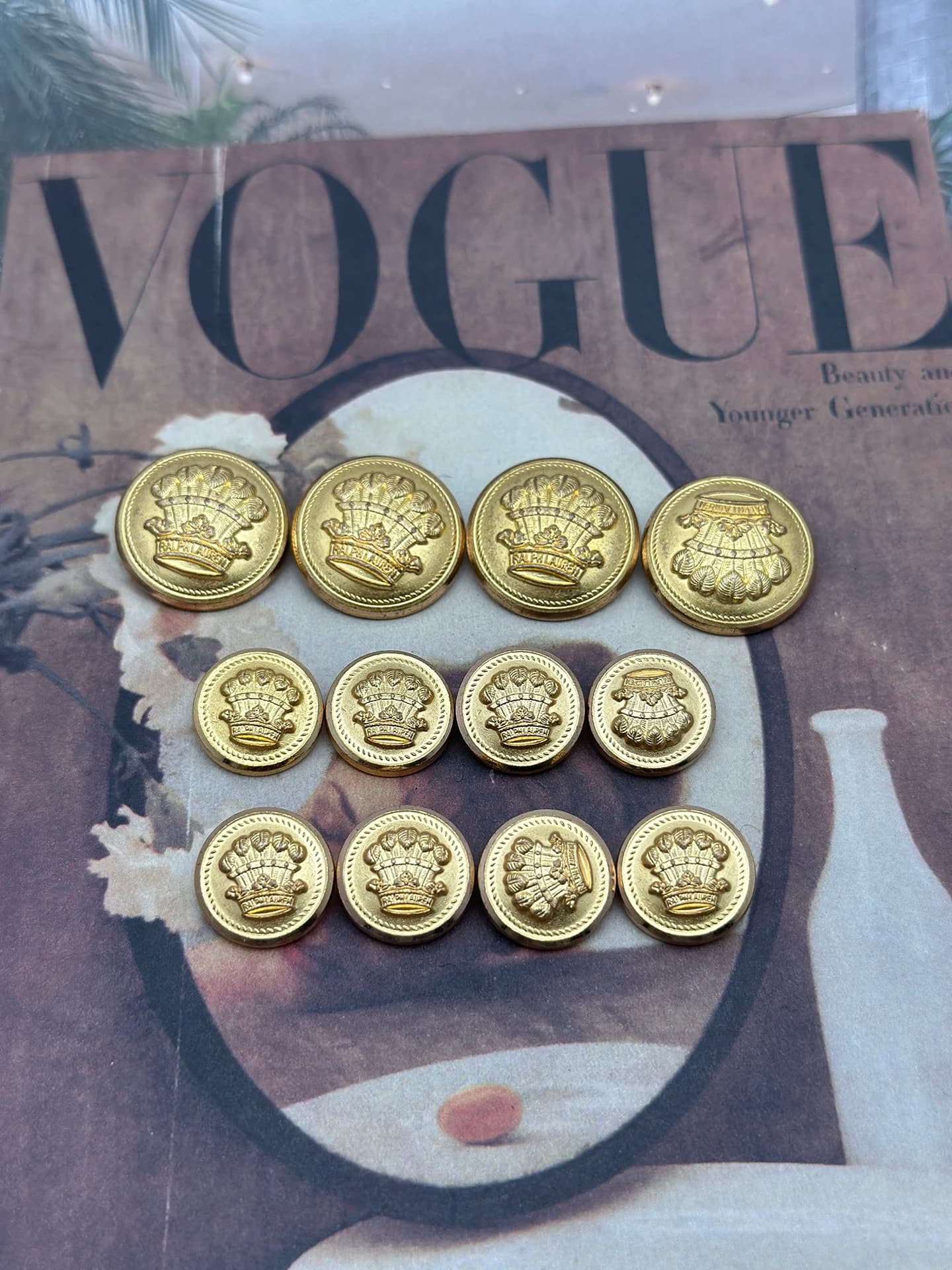 Vintage Premium Metal Button for JK Suit Jacket Embellishment Accessory High Quality Home Fabric Sewing DIY Material