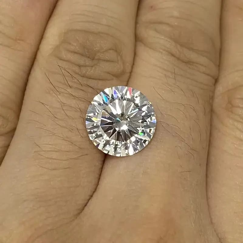 16 Hearts 16 Arrows Round Moissanite Dimaond Stone 4mm-12mm White D GRA Moissanite Loose Gemstone