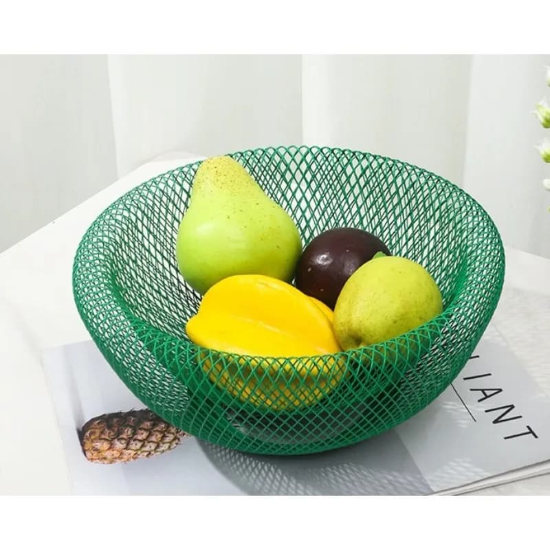 Cesto Portafrutta Creativo Moderno e Semplice in Ferro Battuto, Piatto per Frutta da Salotto, Tavolino da Tè, Porta Alimenti, Piatto per Frutta Secca