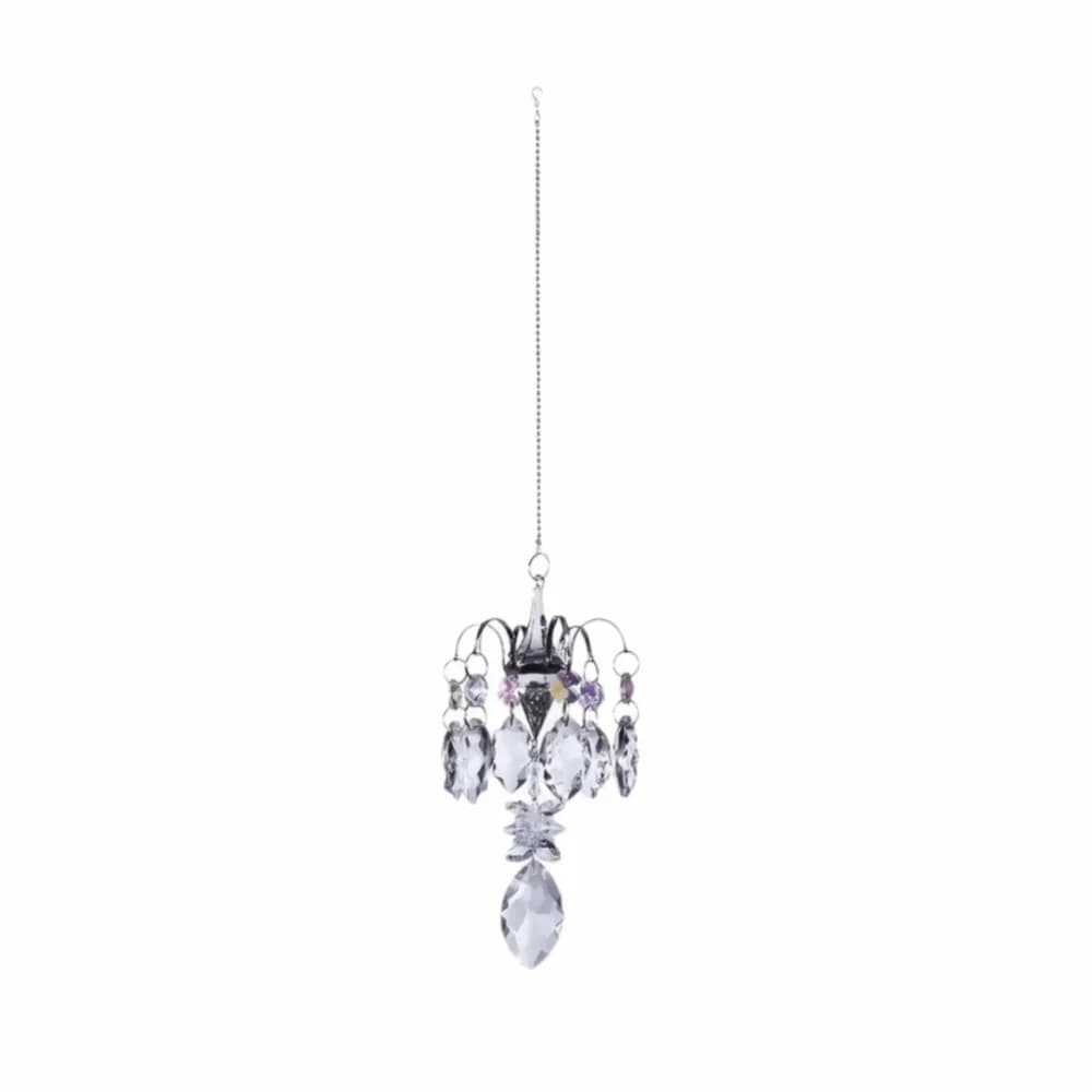 Holiday Gifts Rhinestone Pendant Sun Catcher Ornaments Shiny Rainbow Maker Fantasy Home Decoration Wind Chimes Home