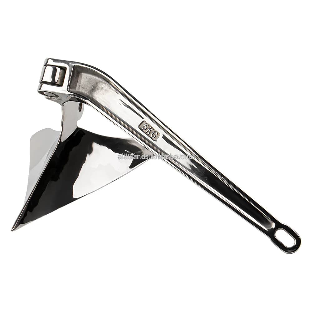 Alastin Marine Supply High Quality Stainless Steel 316 Mirror Polished Plough Anchor For Boat