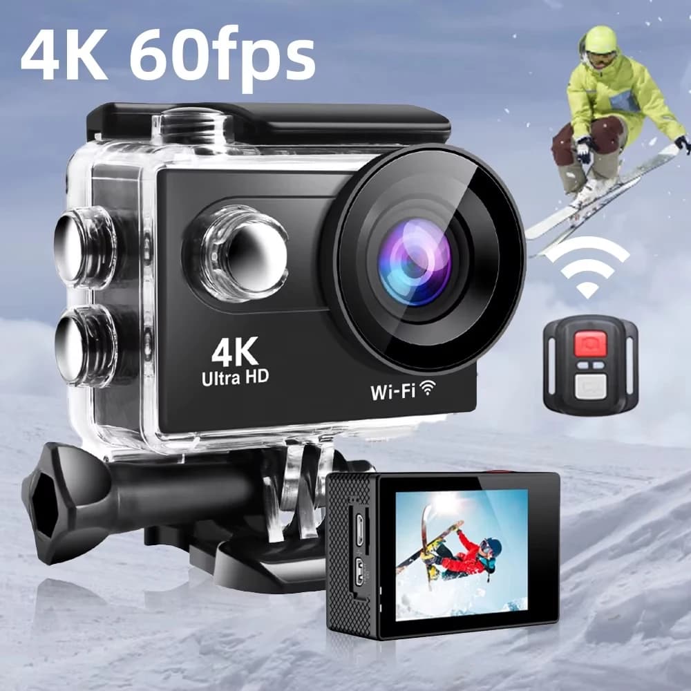 2.0 "Action Camera Ultra HD 4K 30FPS WiFi Underwater cameras Waterproof helmet Video recording cameras for bicycle Cam outdoor sports