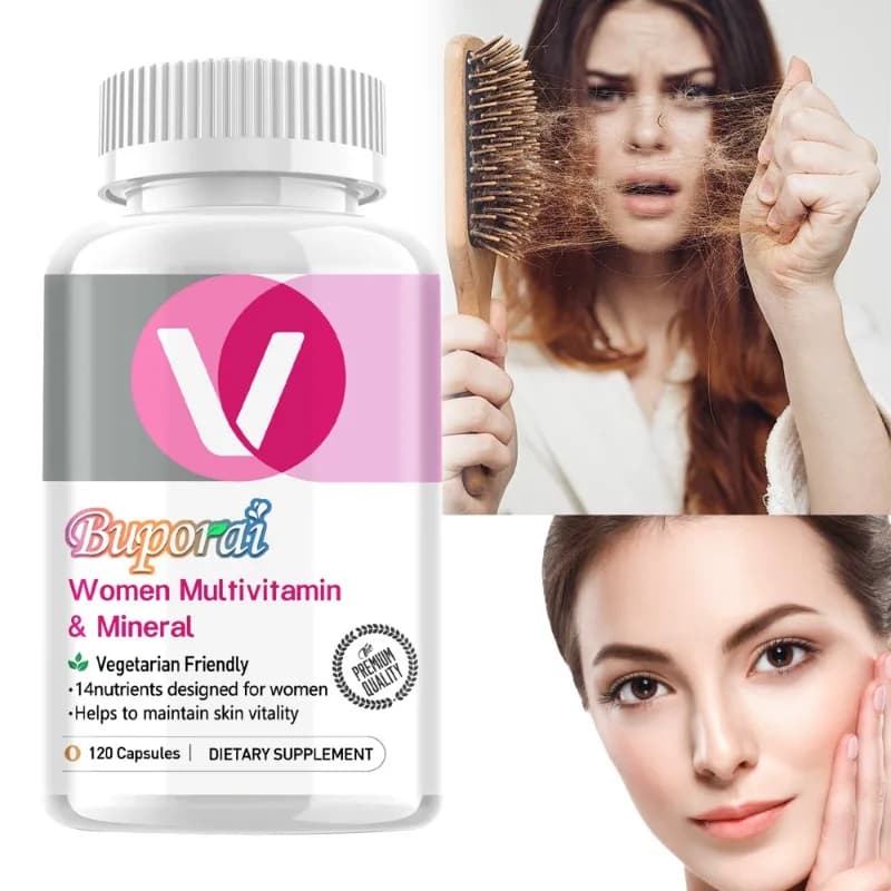 Multivitamin and mineral woman - Antioxidant, helps improve blood circulation, metabolism and energy supplement - 120 pieces