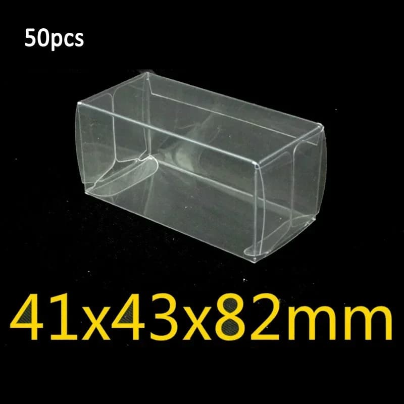 20/25/50pcs 41*43*82mm Tool Organization PVC Protector Boxes 1:64 Toys Car Toy Box Case Display Box Home Office Storage Boxes