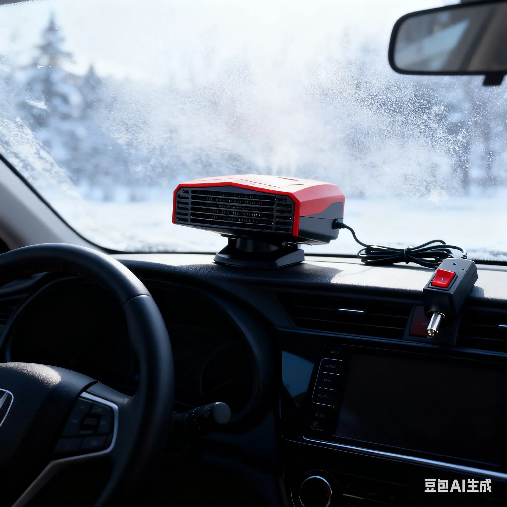 Riscaldatore per auto Neve Disappannatore Sbrinamento freddo Ventola calda per riscaldamento a vento per apparecchi elettrici automatici a batteria da 18 V