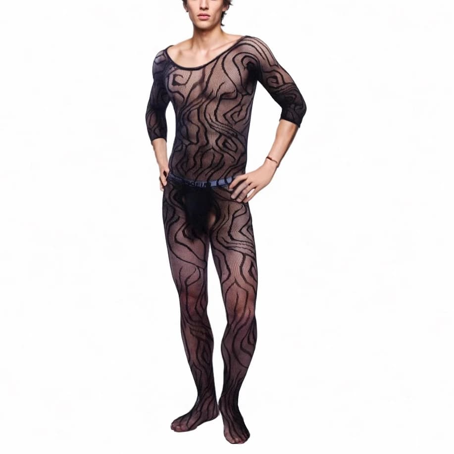 Pigiama per il marito Tute fetish da uomo Guy Bodystockings Maschile Maglia Collant Fidanzato Indumenti da notte Signori Stella del cinema Camicia da notte