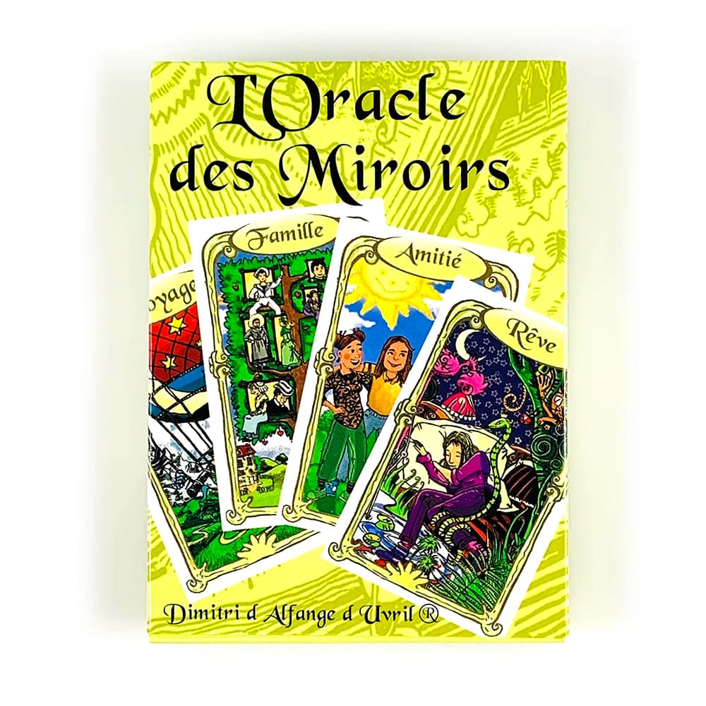L'Oracle Des Miroirs Divination Cards Game French Mirror Theme Oracle Deck Mystic Fortune‑Telling Cards for Tarot Practitioners
