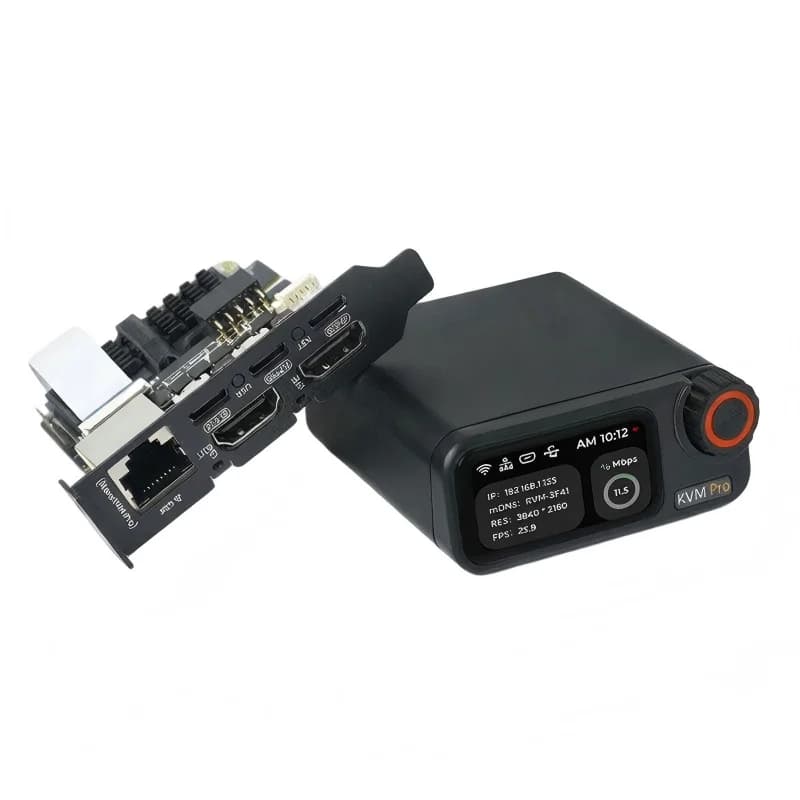 Sipeed NanoKVM-Pro PiKVM 4K IP-KVM GbE WiFi6 PoE Remote Control HomeLab Server NAS AI Agent HDMI second screen led strip
