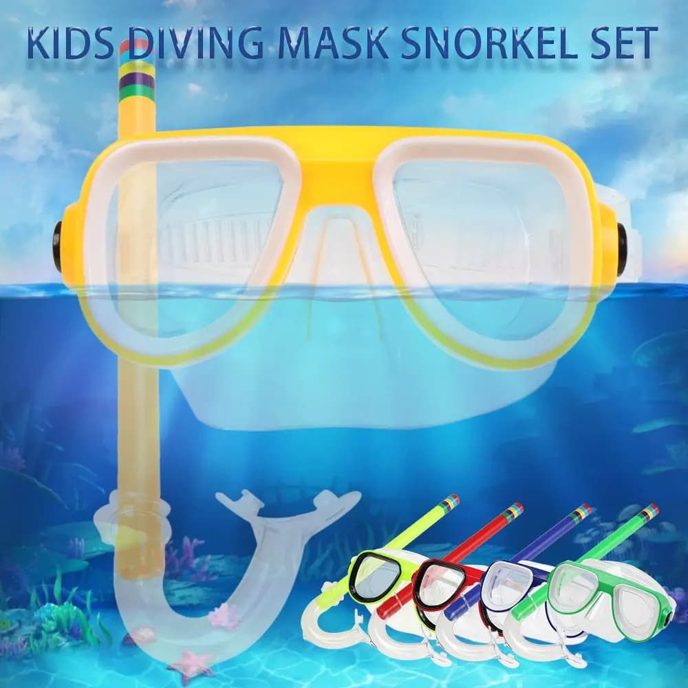 Practical swimming tube dry water sports kids diving glasses mask from Snorkeling Set diving mask equipment for children's Snorkeling